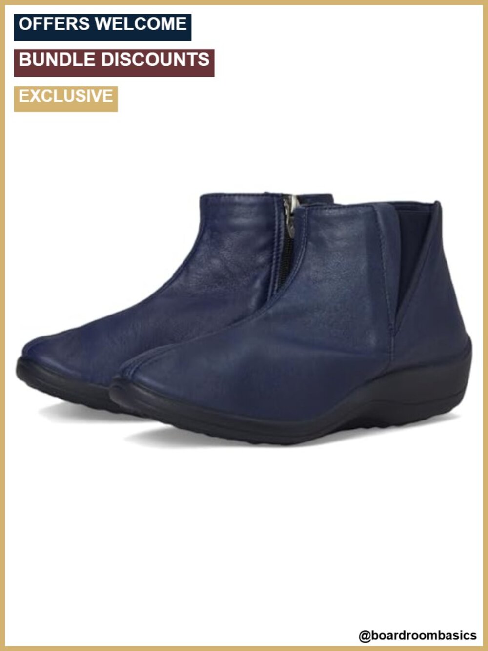 Women's Fashion Sneakers with Arch Support Water Repellent Leather